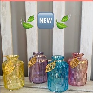 Lustre Candle Holder-Vases W/Carved Design🌸🆕🌸